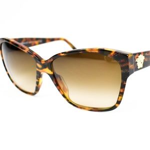 Versace Tortoise Brown Medusa Logo (M) Sunglasses